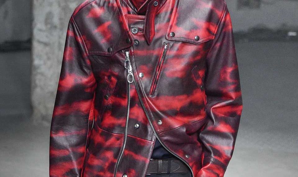 Perfecto en cuir défilé homme printemps-été 2019 Lanvin