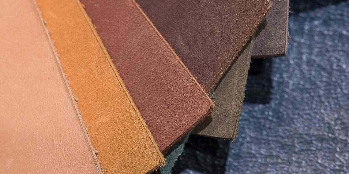 Gamme de couleurs du cuir de rhubarbe
