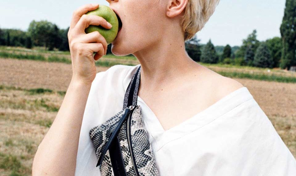 Sac banane Coachella en cuir relief effet python, Marie Martens