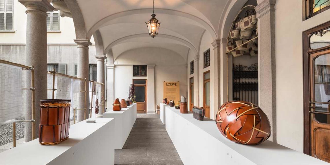 Exposition Loewe Baskets Milan Design Week FondationLoewe