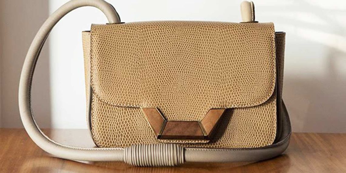 Cabana-Crafts sac Arraia avec fermoir bois