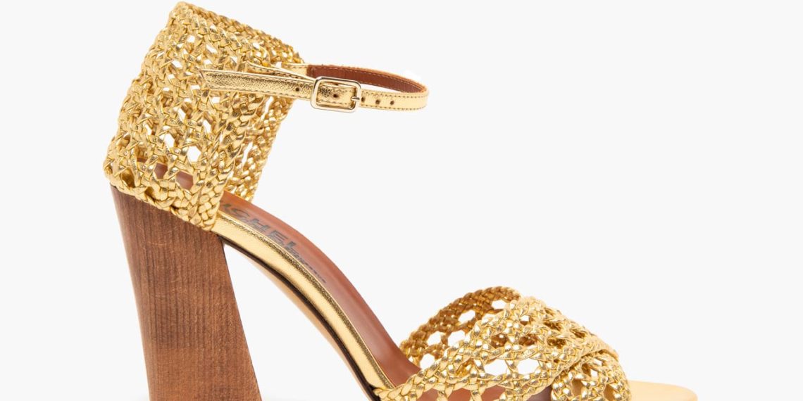 Michel Vivien chaussures Anja cuir tressé