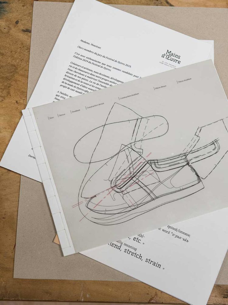 croquis chaussure collection