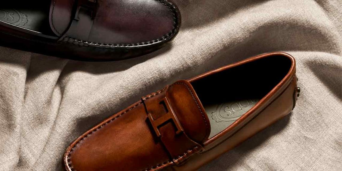 Tods Mocassin Gommino cuir brossé