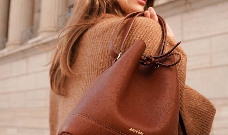 Maison Edele sac seau cuir Cleome