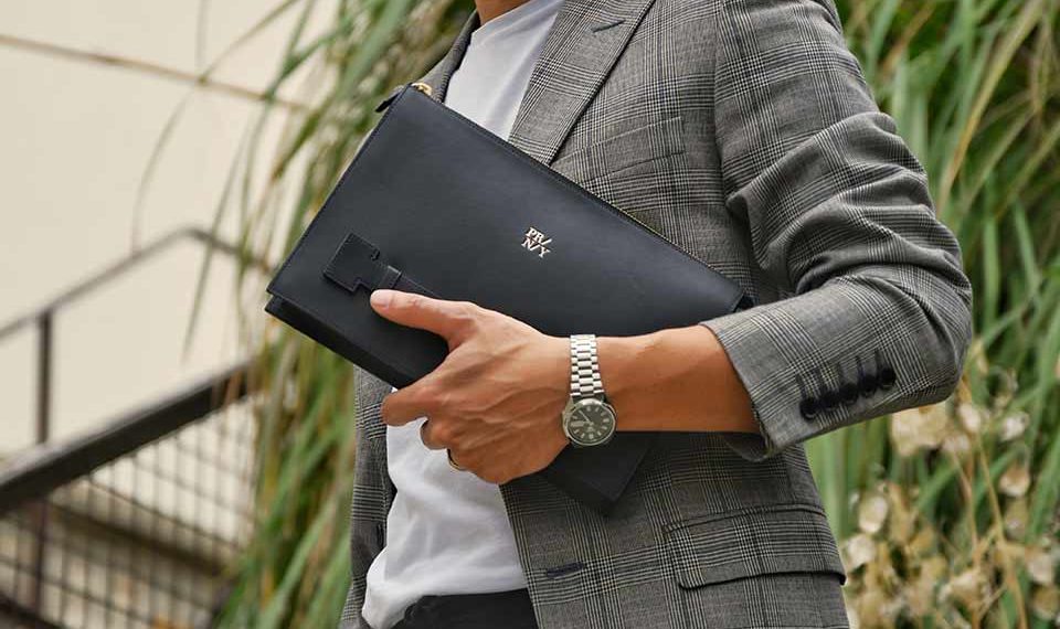 Pranay pochette cuir france