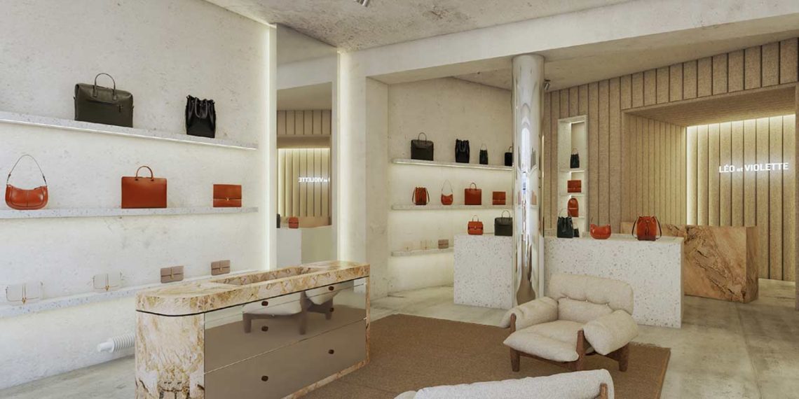 Léo et Violette Studio Boutique maroquinerie cuir Paris