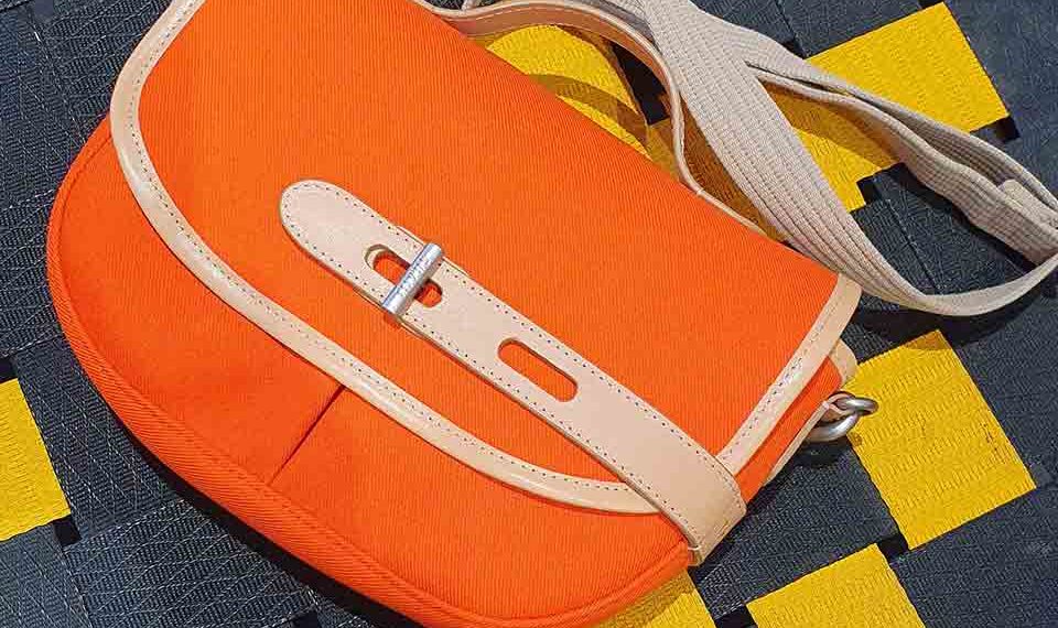 Thyrs besace double twill orange
