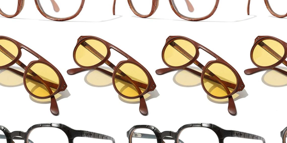 LUCAS DE STAEL lunettes Zeppelin Zephyr crocodile