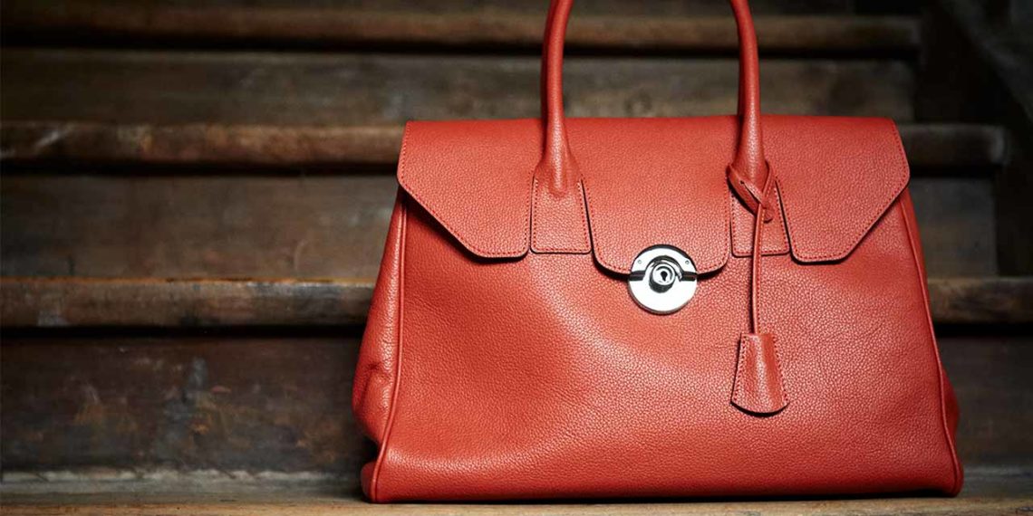 UNE Sac main cuir grainé Cortina Berthille Maison Française