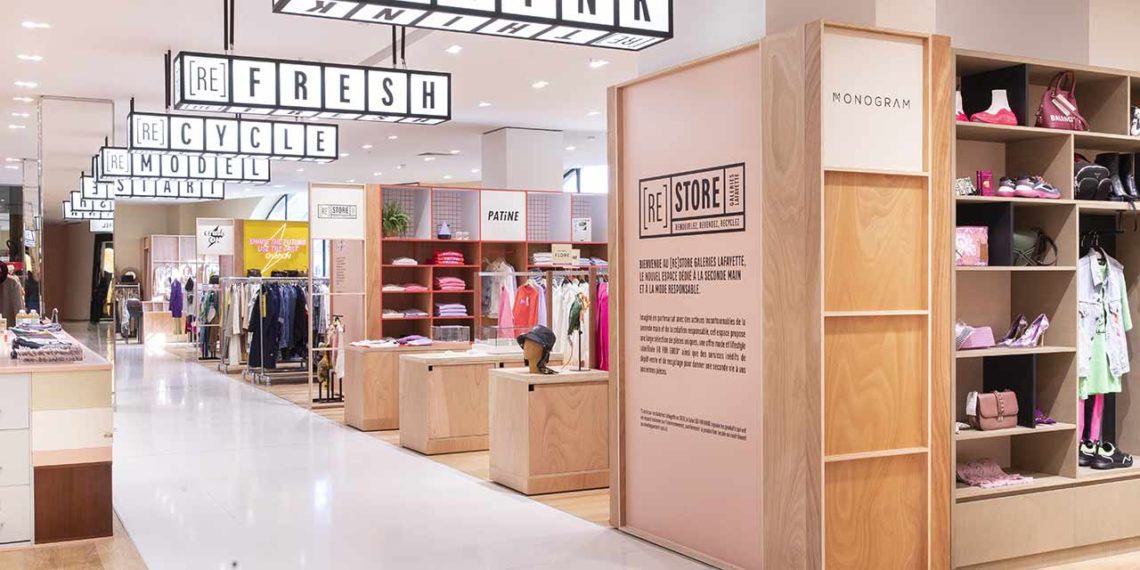 ReStore Galeries Lafayette espace seconde main mode responsable