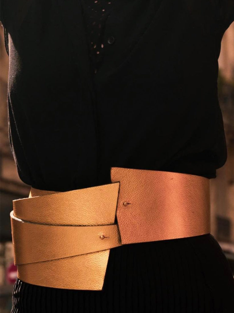 Solène Perrin ceinture corset cuir Paris