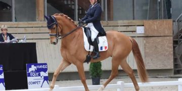 Alexia Pittier cheval Sultan par dressage équipe France JO