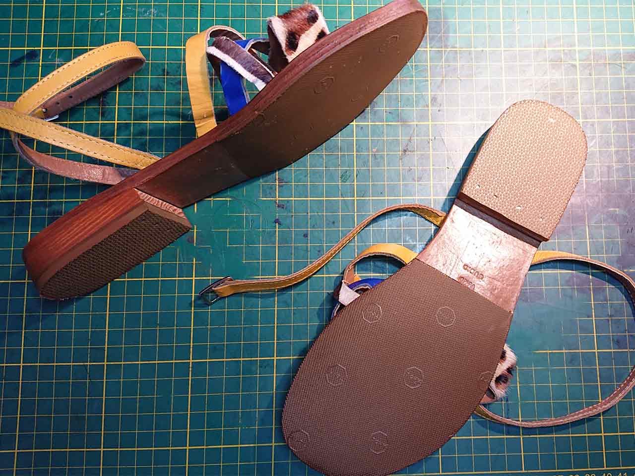 Réparation sandale cuir cordonniers FFCM