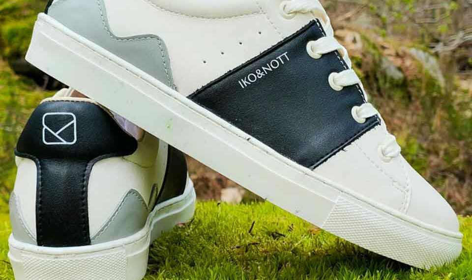 Les baskets unisexes IKO & NOTT sont fabriquées au Portugal et vendues 129 euros la paire.