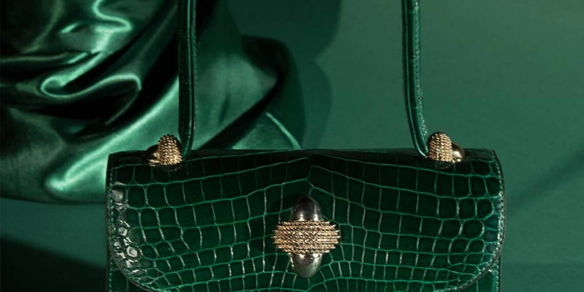 Sac Traviata en crocodile, automne-hiver 2024-25, Morabito.