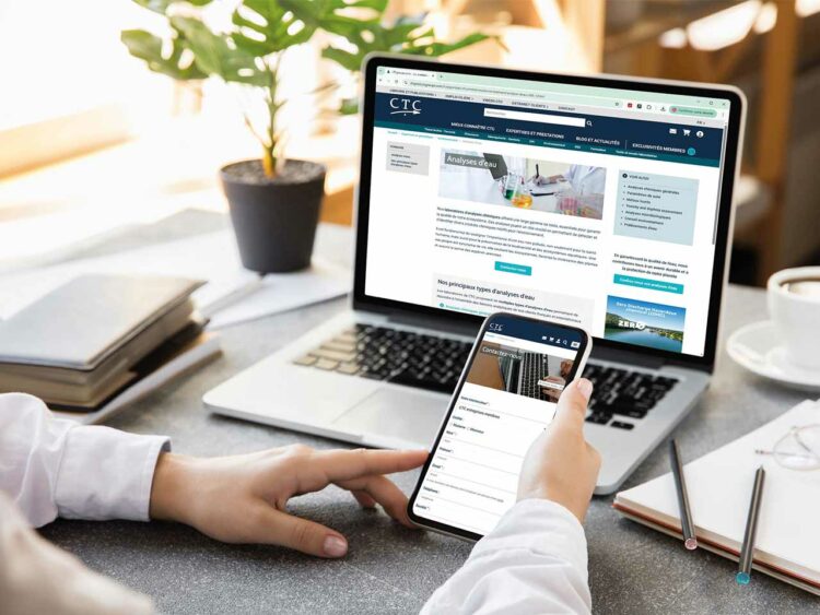 La nouvelle interface de CTCgroupe.com, site optimisé et responsive - Photo © AdobeStock.